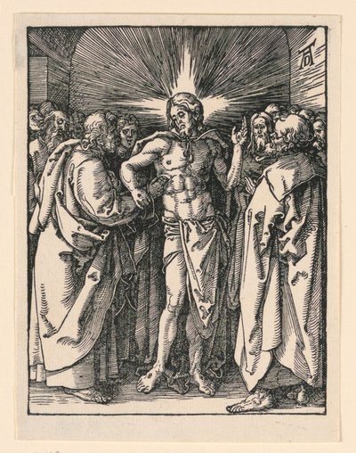 リトル・パッション・シリーズより、セント・トーマスの不信感 作： Albrecht Dürer
