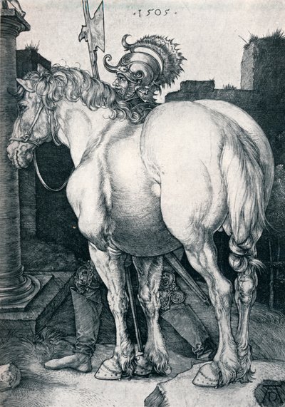 大きな馬、1505年、1906年 作： Albrecht Dürer