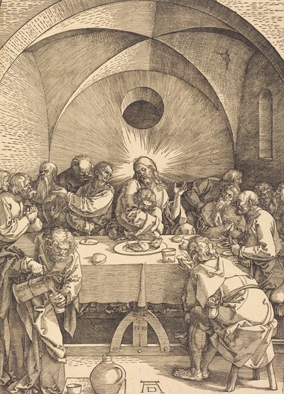 最後の晩餐、1510年。 作： Albrecht Dürer