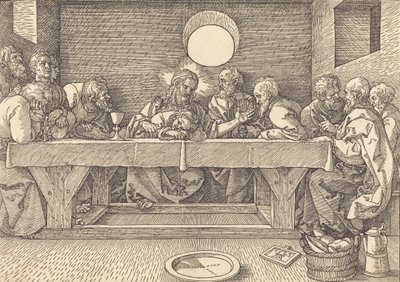 最後の晩餐、1523年。 作： Albrecht Dürer