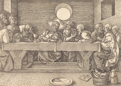 最後の晩餐、1523年。 作： Albrecht Dürer