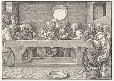最後の晩餐、1523年。 作： Albrecht Dürer