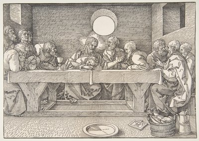 最後の晩餐、1523年。 作： Albrecht Dürer