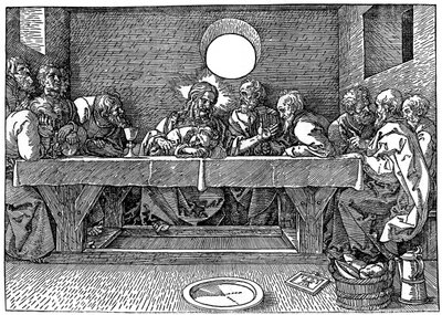 最後の晩餐、1523年、1936年 作： Albrecht Dürer