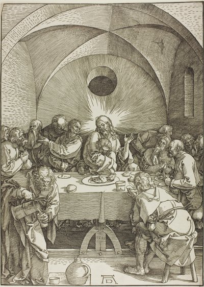 大受難曲より「最後の晩餐」 作： Albrecht Dürer