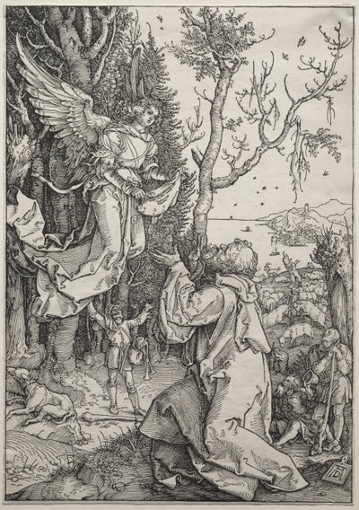 聖母の生涯：ヨアヒムと天使 作： Albrecht Dürer