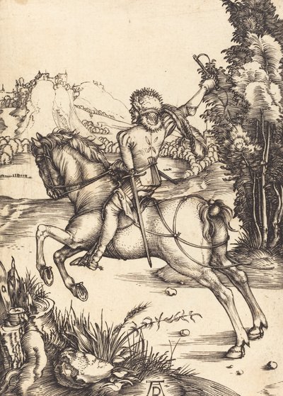 リトル・クーリエ、c。 1496年。 作： Albrecht Dürer