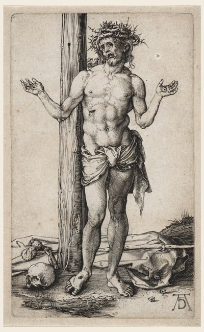 哀しみの男（手を挙げて） 作： Albrecht Dürer