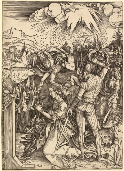 聖カタリナの殉教 作： Albrecht Dürer