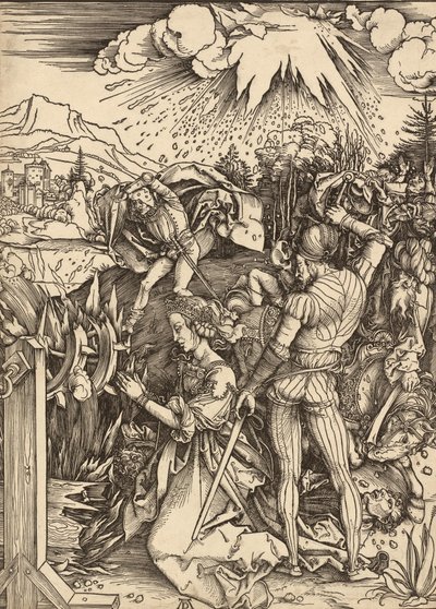聖カタリナの殉教、c。 14971499。 作： Albrecht Dürer