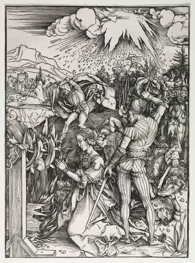 アレクサンドリアの聖カタリナの殉教 作： Albrecht Dürer