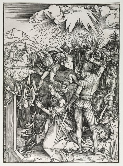 アレクサンドリアの聖カタリナの殉教c。 1497。 作： Albrecht Dürer