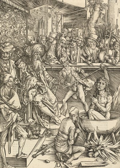 聖ヨハネの殉教、1498 年。 作： Albrecht Dürer