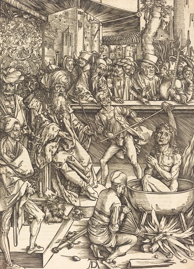 聖ヨハネの殉教、おそらくc。 14961498。 作： Albrecht Dürer