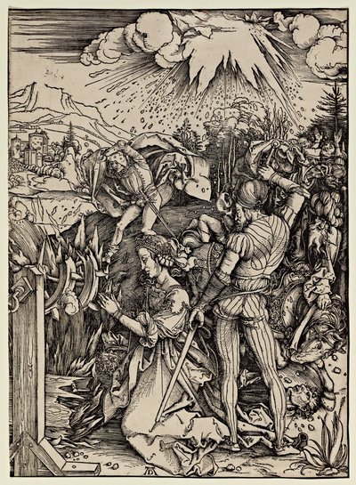 アレクサンドリアの聖カタリナの殉教 作： Albrecht Dürer