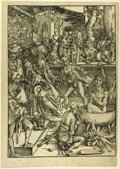 ヨハネの殉教、黙示録より 作： Albrecht Dürer