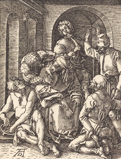 キリストの嘲笑、おそらくc。 15091510。 作： Albrecht Dürer