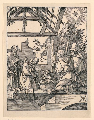 キリスト降誕 (羊飼いの礼拝) リトル・パッション・シリーズより 作： Albrecht Dürer