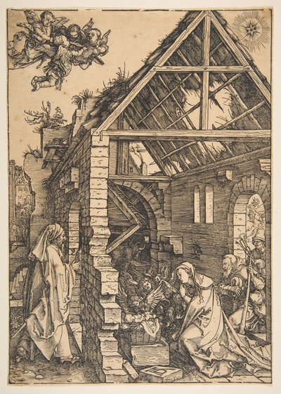 生誕、聖母の生涯、1502-3。 作： Albrecht Dürer