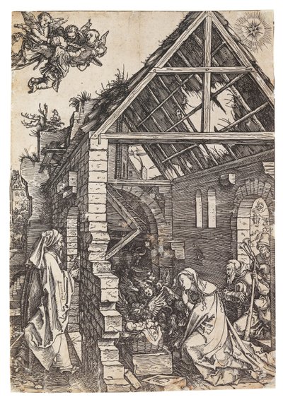 シリーズ「聖母の生涯」からのキリストの降誕、1503年頃。 作： Albrecht Dürer