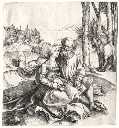 愛の申し出（または雑多なカップル） 作： Albrecht Dürer
