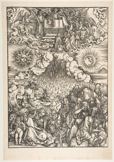 Apocalypse.ndからの5番目と6番目のシールの開封 作： Albrecht Dürer