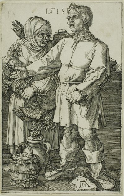 百姓と市場の妻 作： Albrecht Dürer