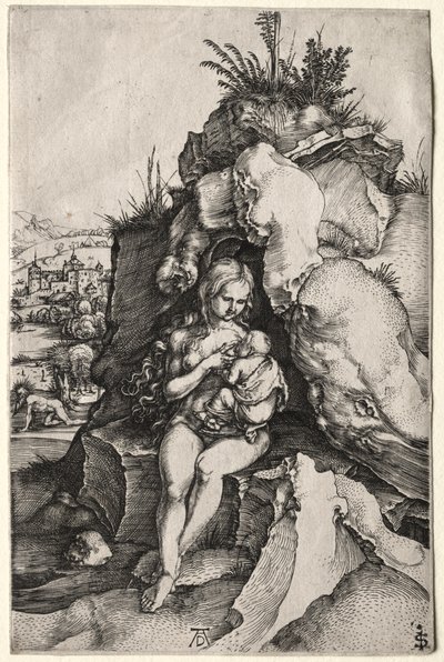 聖ヨハネクリュソストムの苦行、c。 1497。 作： Albrecht Dürer