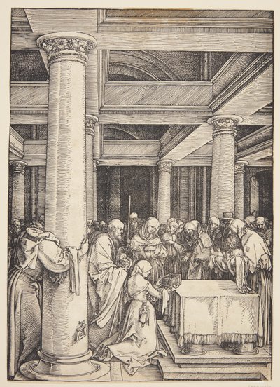 神殿でのプレゼンテーション 作： Albrecht Dürer