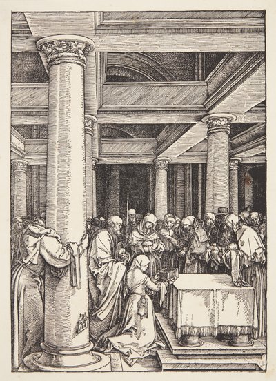 神殿でのプレゼンテーション 作： Albrecht Dürer