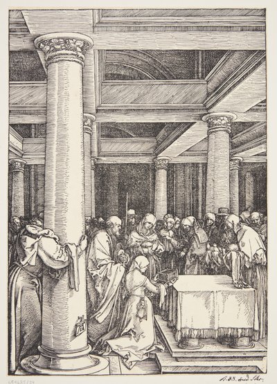 神殿でのプレゼンテーション 作： Albrecht Dürer