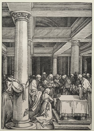 神殿でのキリストの紹介、c。 1504-1505。 作： Albrecht Dürer