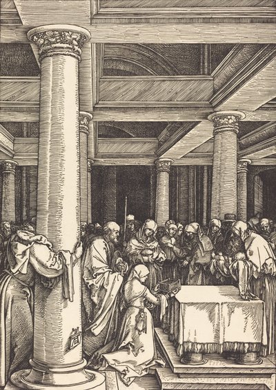 神殿でのキリストのプレゼンテーション、c。 15041505。 作： Albrecht Dürer
