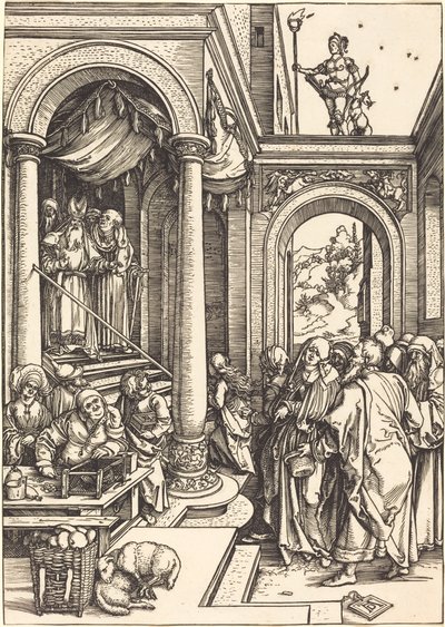 神殿での聖母の奉納 作： Albrecht Dürer