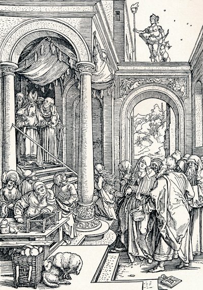 寺院での聖母の贈呈、1506 1906 作： Albrecht Dürer