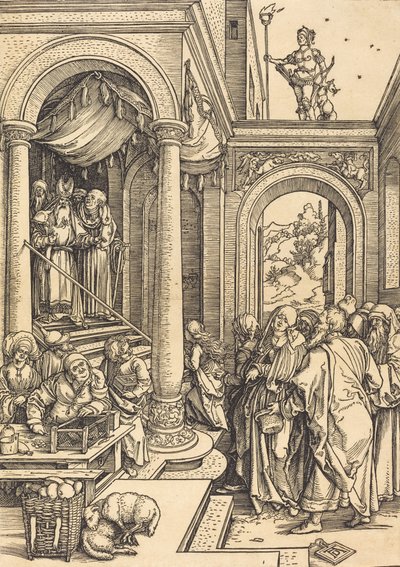 寺院での聖母のプレゼンテーション、c。 15021503。 作： Albrecht Dürer