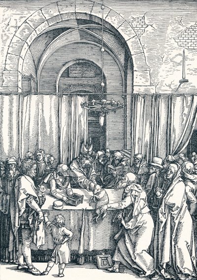 ヨアヒムの捧げ物の拒絶、1506 1906 作： Albrecht Dürer