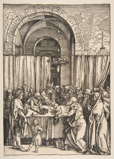 聖母の生涯からのヨアヒムの捧げ物の拒絶1504。 作： Albrecht Dürer