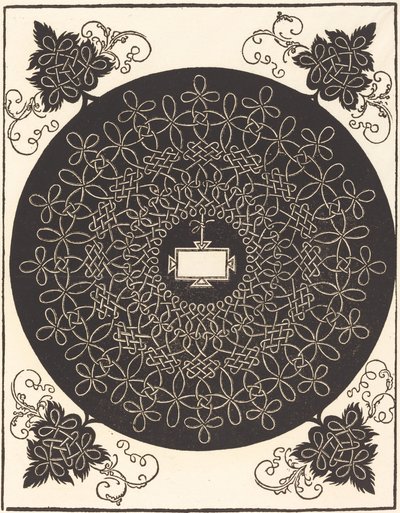 第二の結び目（楕円形のタブレット付き） 作： Albrecht Dürer