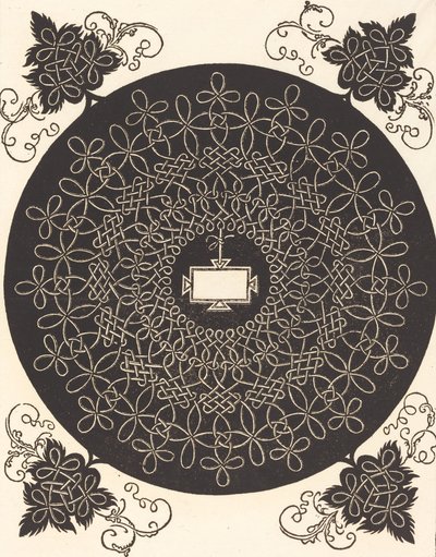 長方形のタブレットを持つセカンド ノット、おそらく 15061507。 作： Albrecht Dürer