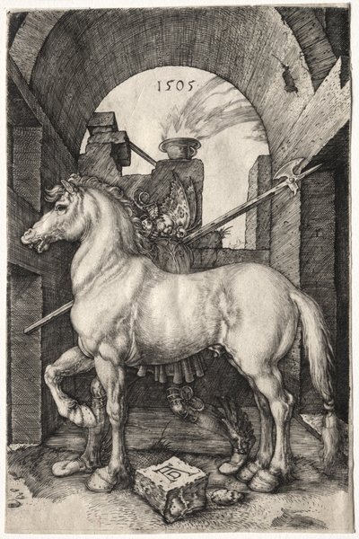 小さな馬、1505。 作： Albrecht Dürer