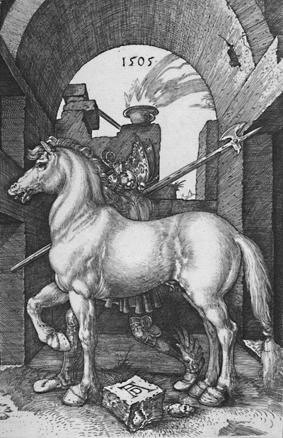 小さな馬、1505年、1906年 作： Albrecht Dürer