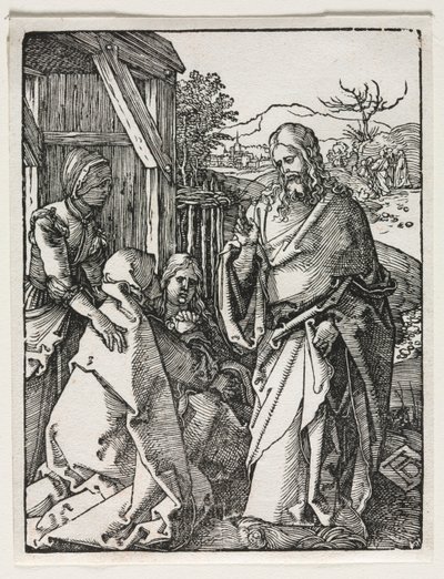 小さな情熱：キリストが聖母マリアを離れる。 作： Albrecht Dürer