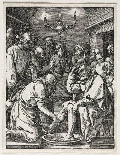 小さな情熱：聖ペテロの足を洗うキリスト 作： Albrecht Dürer