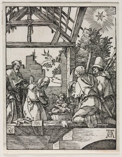 小さな情熱：キリスト降誕。 作： Albrecht Dürer