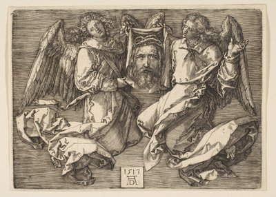 1513年、二人の天使が展示したスダリウム。 作： Albrecht Dürer