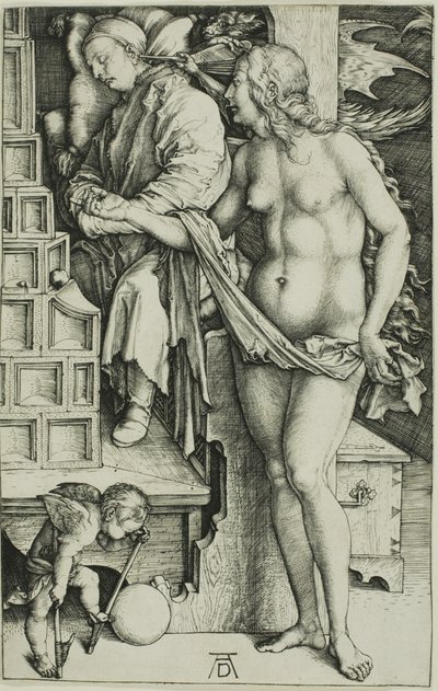 怠け者の誘惑 (医者の夢) 作： Albrecht Dürer