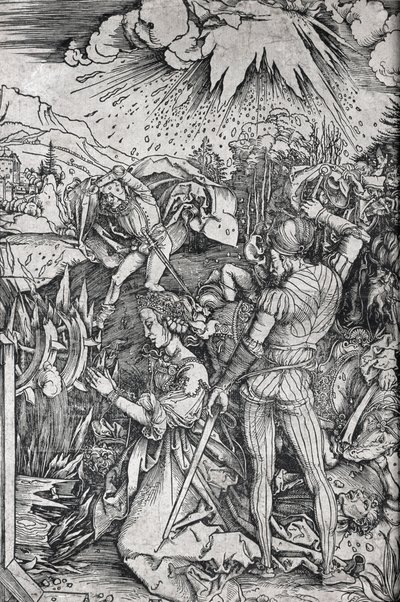 アレクサンドリアの聖カタリナの拷問 作： Albrecht Dürer