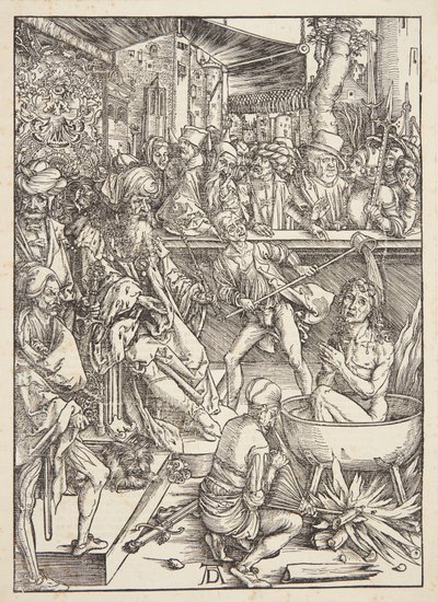 福音伝道者聖ヨハネの拷問 作： Albrecht Dürer