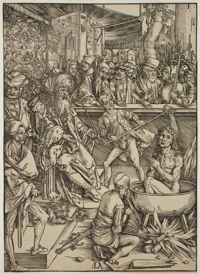 福音伝道者聖ヨハネの拷問 作： Albrecht Dürer